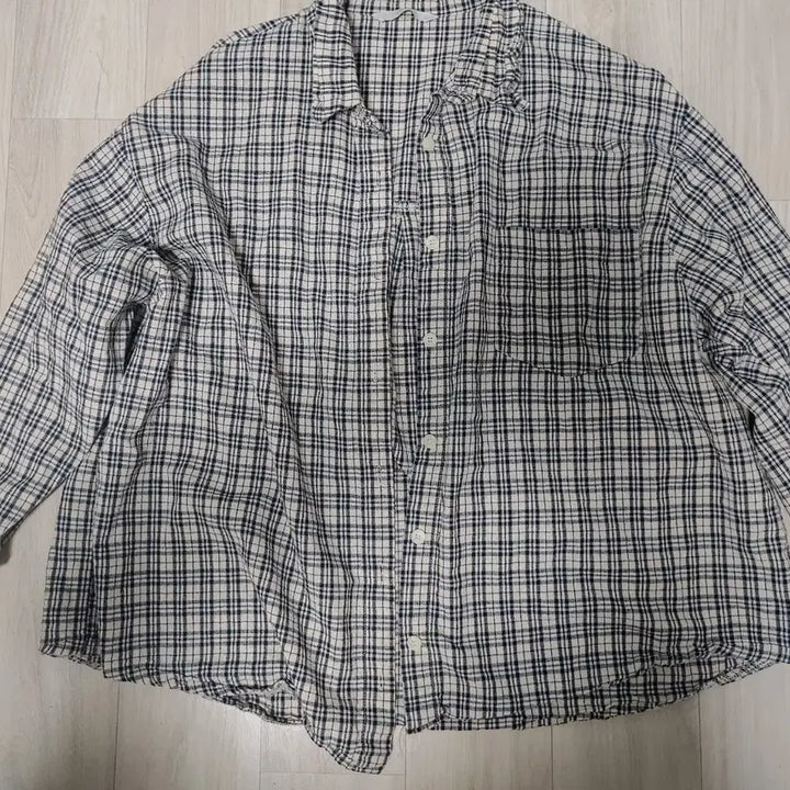 [BUNJANG] MilkCocoa Beige Check Shirt / 밀크코코아 베이지 체크 셔츠