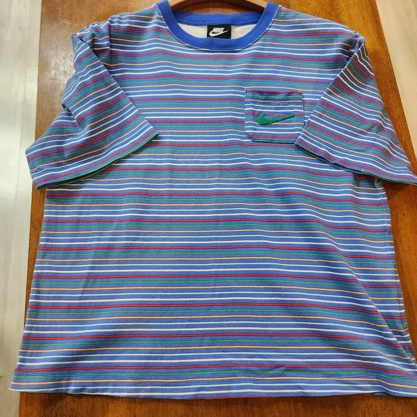 [BUNJANG] Nike Striped Pocket Short-Sleeve T-Shirt / 나이키 스트라이프 반팔 포켓 티셔츠