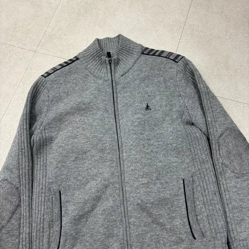 [BUNJANG] Beanpole Small Logo Knit Zip-Up / 빈폴 스몰로고 니트 집업