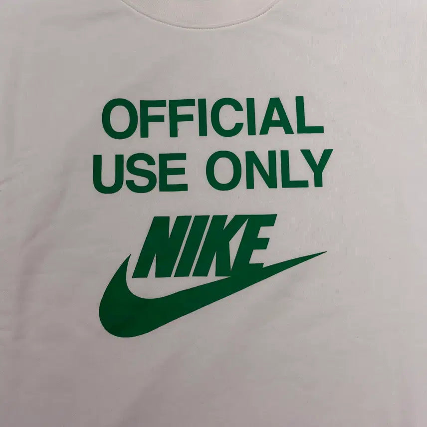 [BUNJANG] Nike Swoosh White Sweatshirt Size 105 / 105) 나이키 스우시 화이트 맨투맨