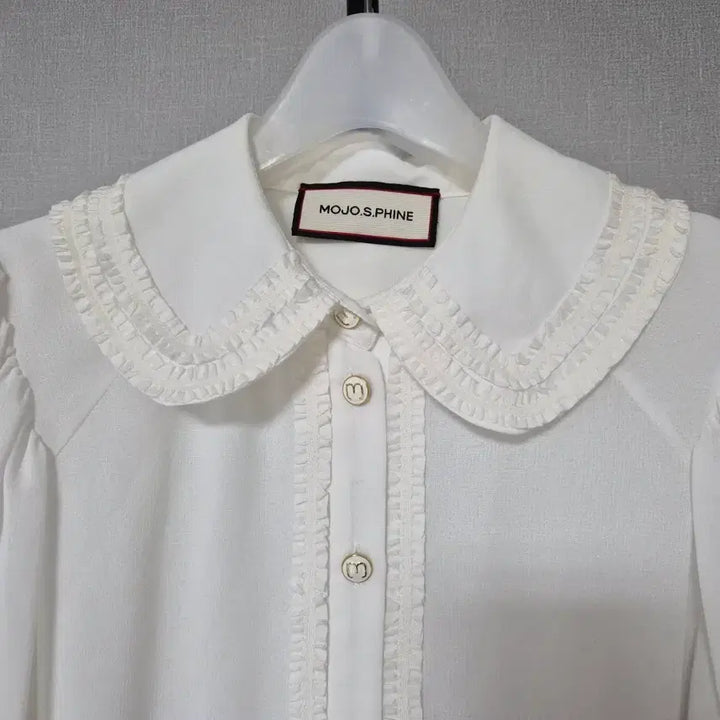 [SOLD OUT] 모조에스핀 55 레이스 카라 7부8부 블라우스 셔켓 W-반팔-167