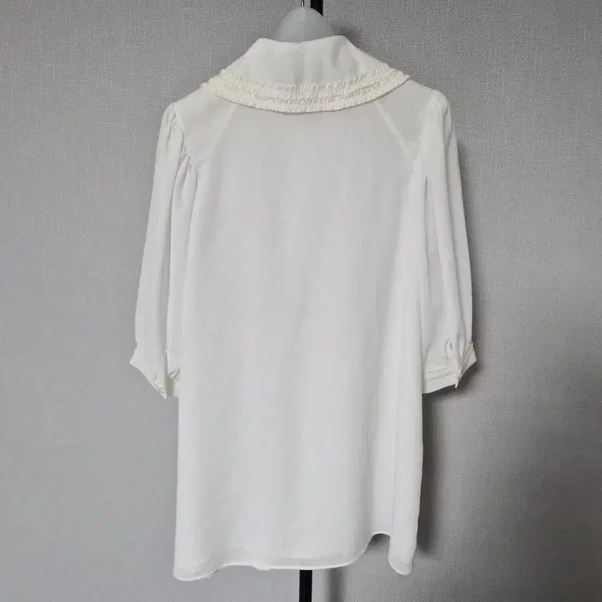 [SOLD OUT] 모조에스핀 55 레이스 카라 7부8부 블라우스 셔켓 W-반팔-167