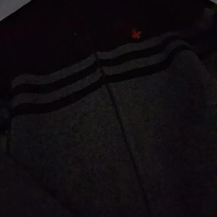 [BUNJANG] Polo Ralph Lauren Striped Zip-Up Jacket / 폴로 랄프로렌 검정색 줄무늬 집업