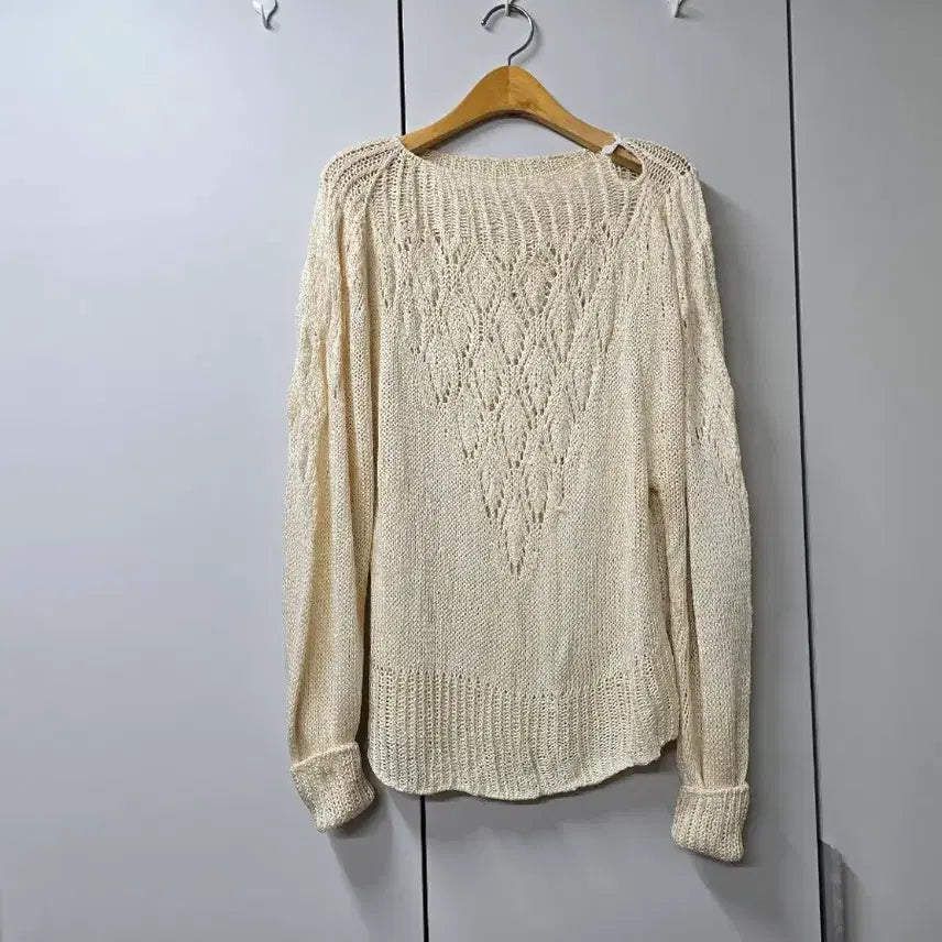 [BUNJANG] Handmade Knit Top (Size M) / 핸드메이드 뜨개 상의M