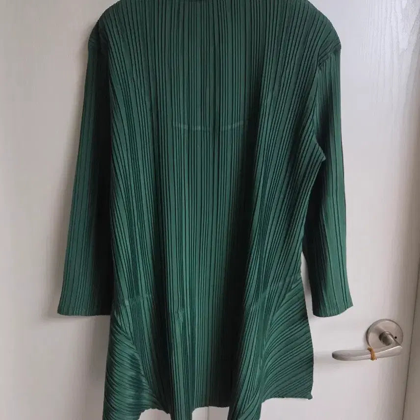 [BUNJANG] Pleated Deep Green Shirt / 플리츠 딥그린 셔츠형