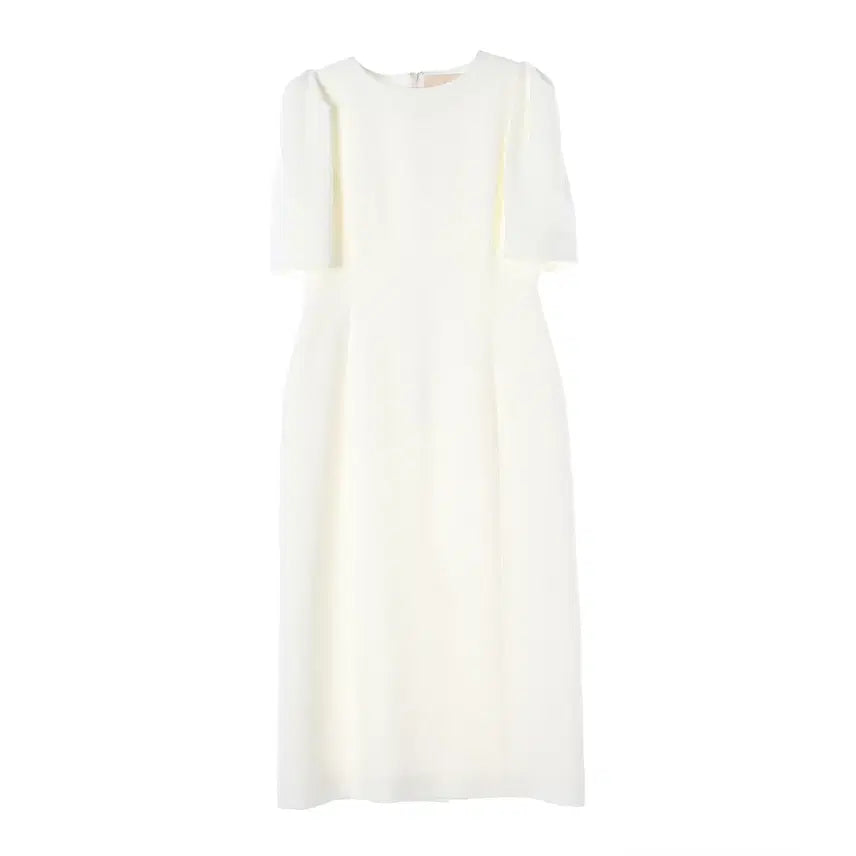 [BUNJANG] Pleum Puff Sleeve Short Dress Ivory / 플로움 퍼프 소매 반팔 드레스 원피스 아이보리