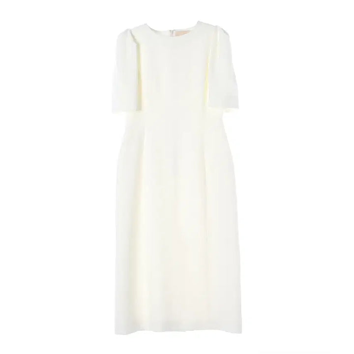 [BUNJANG] Pleum Puff Sleeve Short Dress Ivory / 플로움 퍼프 소매 반팔 드레스 원피스 아이보리