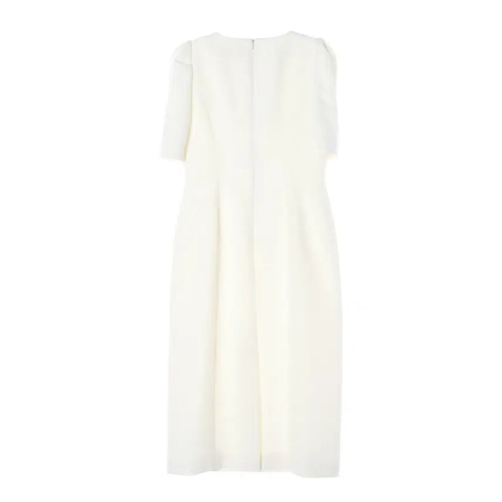 [BUNJANG] Pleum Puff Sleeve Short Dress Ivory / 플로움 퍼프 소매 반팔 드레스 원피스 아이보리