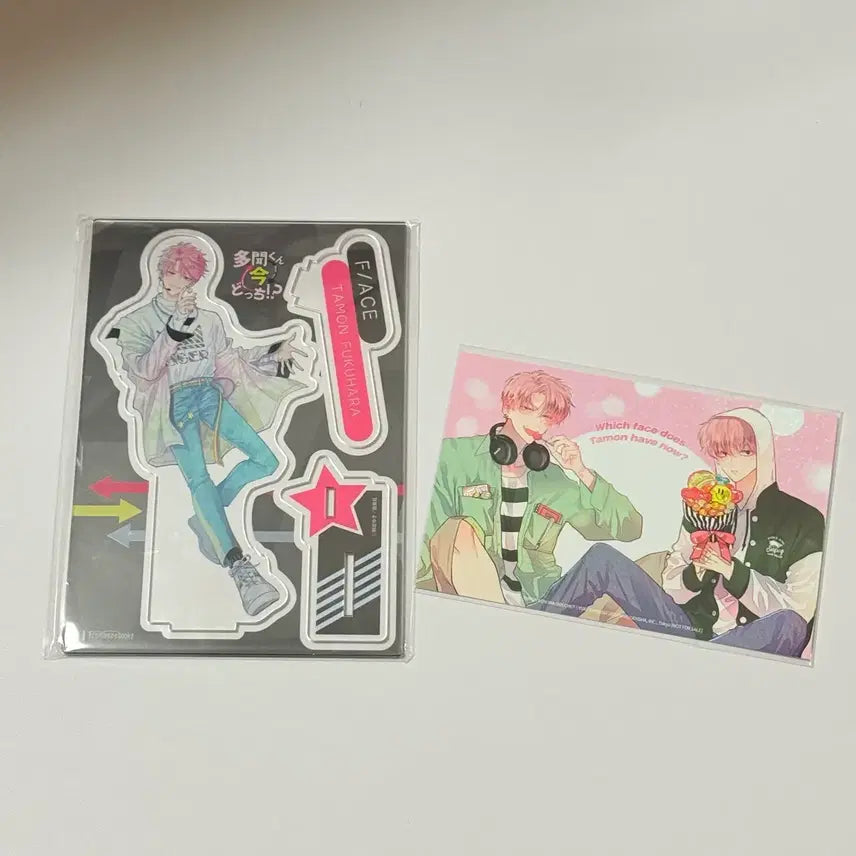 [BUNJANG] Tamonn-kun Acrylic Stand Bundle Set with Special Edition Postcard / 일괄) 특전 엽서 타몬군 아크릴 스탠드 굿즈 한정 멜론북스