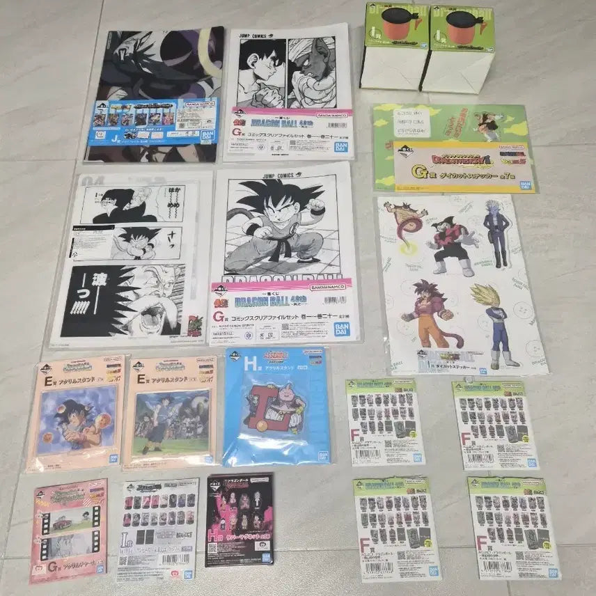 [BUNJANG] Dragon Ball Ichiban Kuji Goods Set - 18 Items / 드래곤볼 쿠지 제일복권 굿즈 하위상 18개