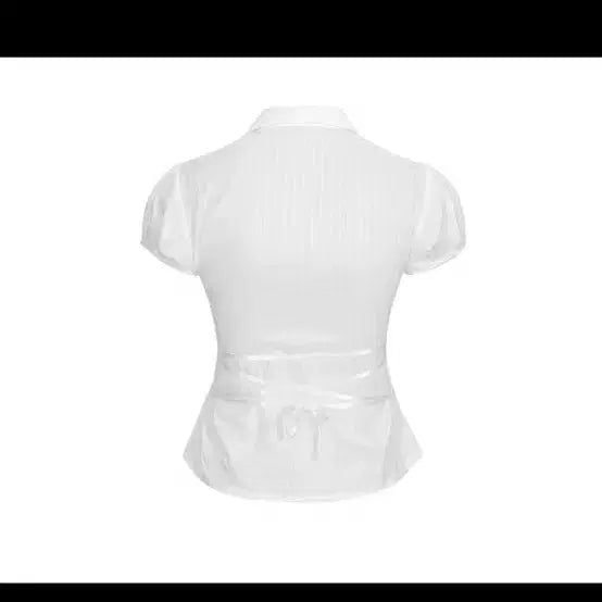 [BUNJANG] EO Sara Puff Shirt S + Necktie / 포어링 사라 퍼프 셔츠S + 넥타이