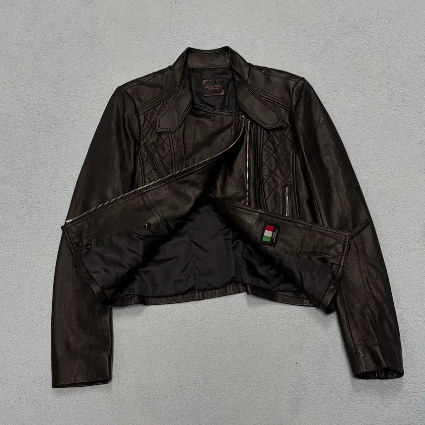 [BUNJANG] Cityzens Italian Lambskin Leather Jacket / 85) 여성 시티지 이탈리안 양가죽 자켓
