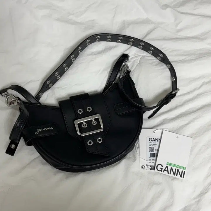 [BUNJANG] GANNI Buckle Small Cross Bag / 가니 버키 스몰 크로스 백