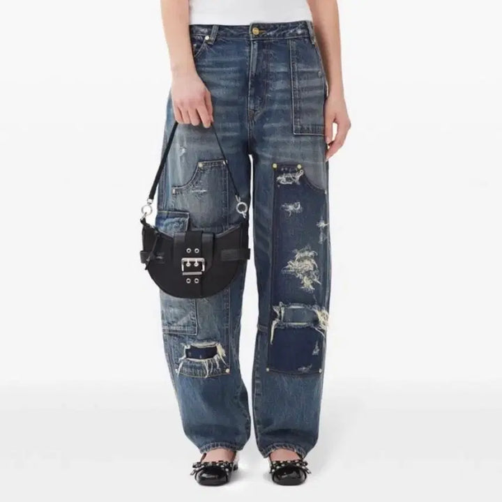 [BUNJANG] GANNI Buckle Small Cross Bag / 가니 버키 스몰 크로스 백