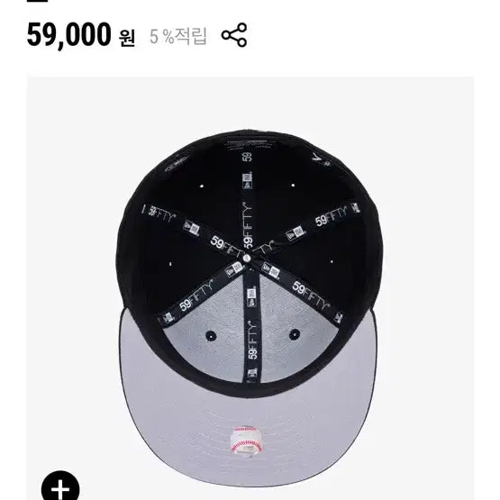 [BUNJANG] New Era LA Dodgers Black Fitted Cap 7 1/4 / 뉴에라 LA 다저스 블랙 피티드캡 714 새상품