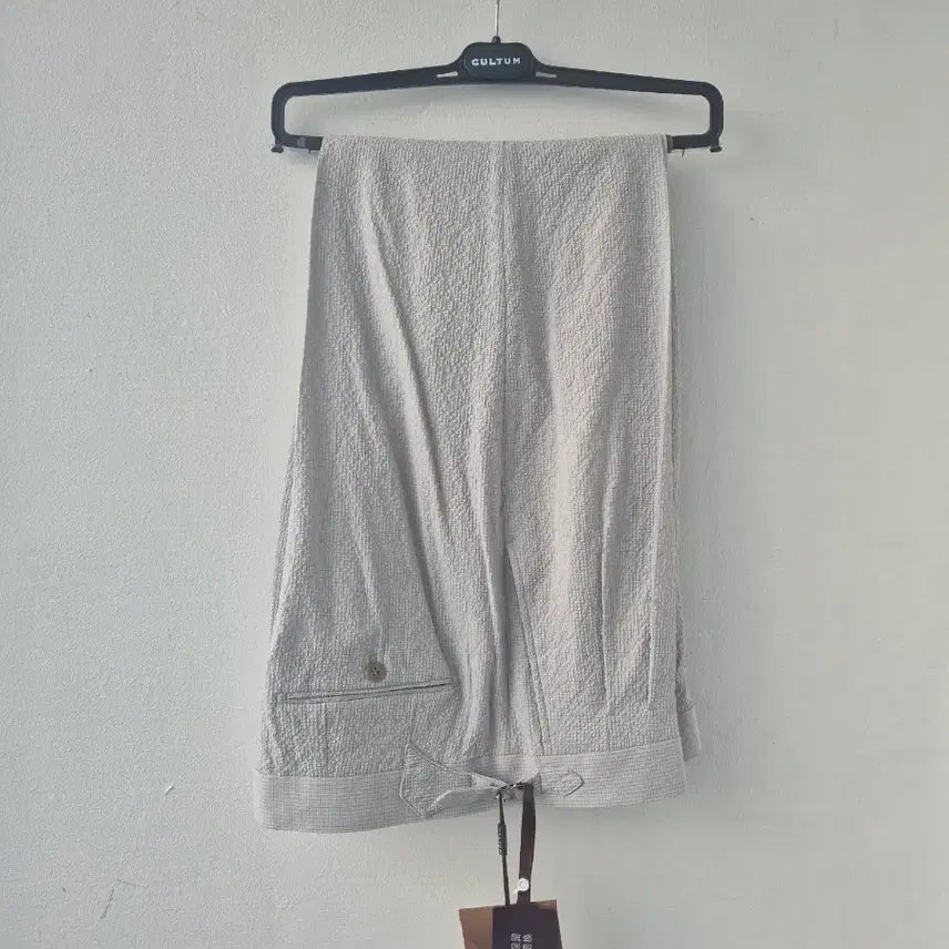 [BUNJANG] Cultum Grey Seersucker Napoli Trousers Size 36 / 컬텀 - 그레이 씨어서커 나폴리 트라우저 36 (새상품)