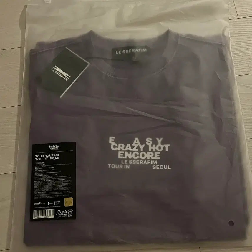 [BUNJANG] LE SSERAFIM Concert T-Shirt / 르세라핌 콘서트 반팔 티셔츠