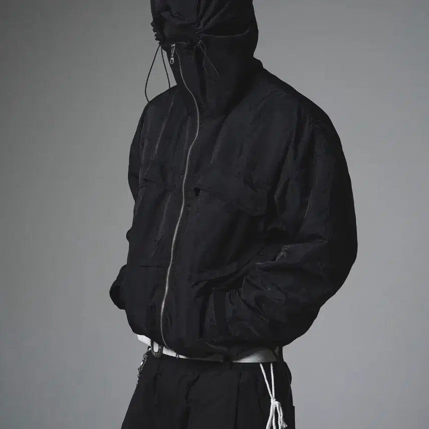 [BUNJANG] Wapworks W122 Black Windbreaker / wapworks w122 바람막이 블랙 새상품
