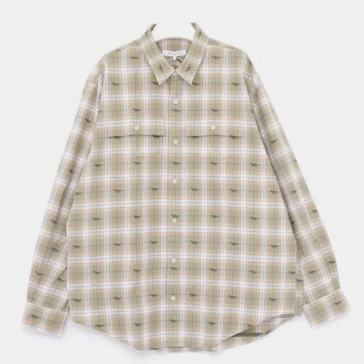 [BUNJANG] Maison Kitsuné All Over Fox Check Double Pocket Men&