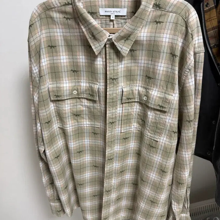 [BUNJANG] Maison Kitsuné All Over Fox Check Double Pocket Men&