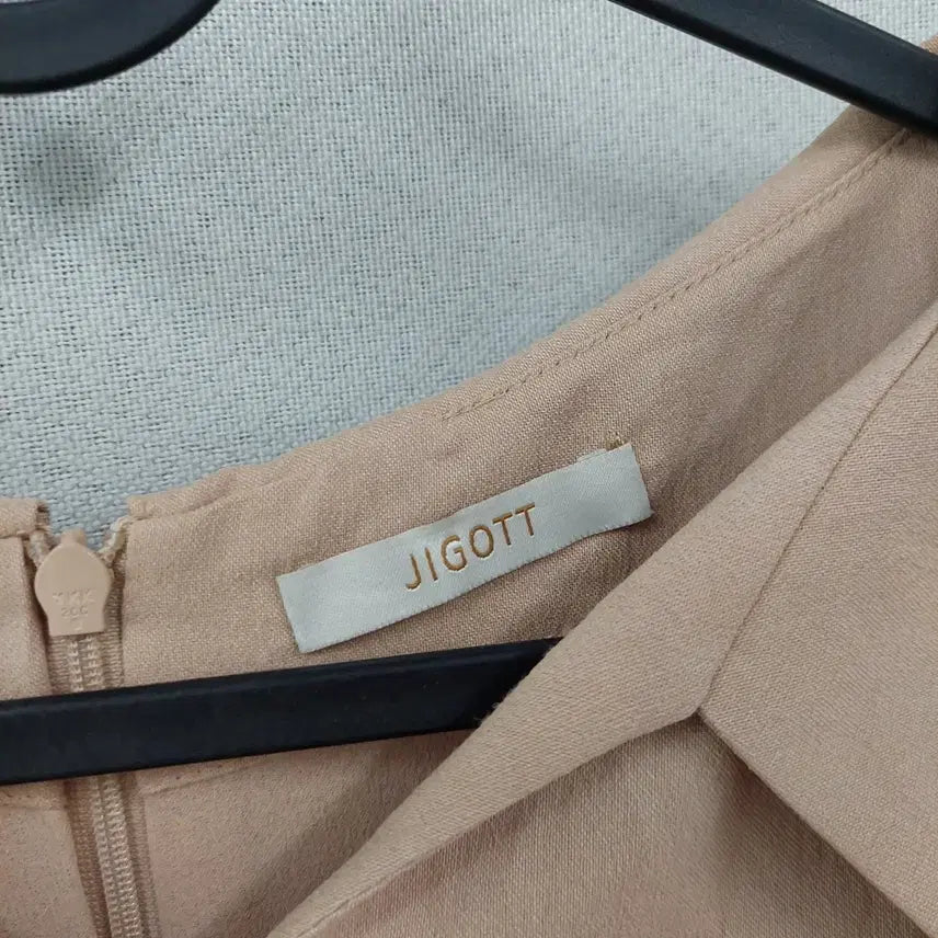 [BUNJANG] Jigott Big Collar Short Sleeve Wrap Dress / 지고트 빅카라 반팔 랩원피스