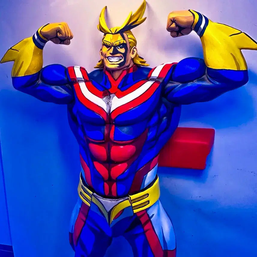 [BUNJANG] All Might "My Hero Academia" 2D Anime Style Repainted Figure / 나히아 히로아카 올마이트 레진 리페인트 유에이 리페인팅 애니도색 2D