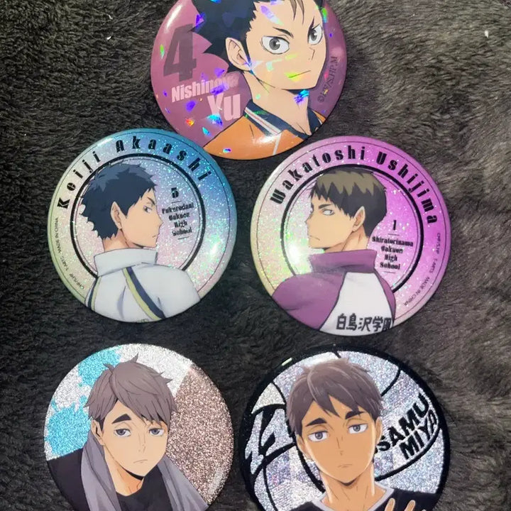 [BUNJANG] Haikyuu!! Badge Bundle Set / 하이큐 뱃지 5개 일괄 판매