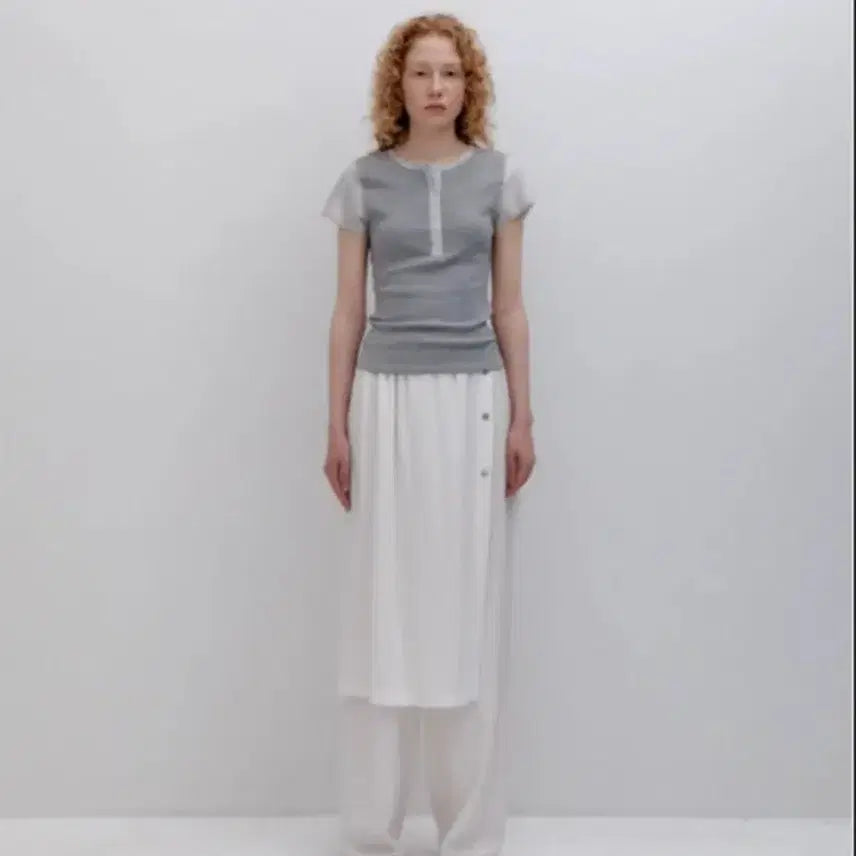 [BUNJANG] Parvé Linen Back Pocket Pants Skirt - Ivory / 파르벵 LINEN BACK POCKET PANTS SKIRT_IVORY