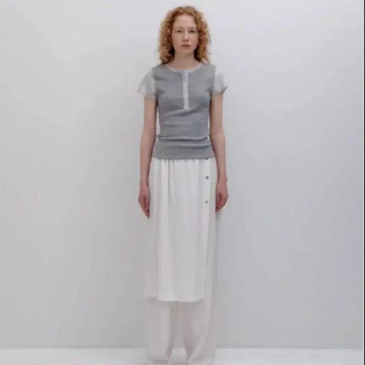 [BUNJANG] Parvé Linen Back Pocket Pants Skirt - Ivory / 파르벵 LINEN BACK POCKET PANTS SKIRT_IVORY