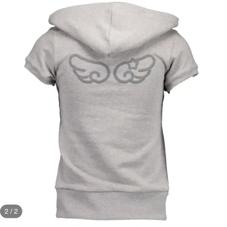 [BUNJANG] Shalom Club Wing Hoodie Grey / 샬롬클럽 윙 후디 그레이(1회 착용)