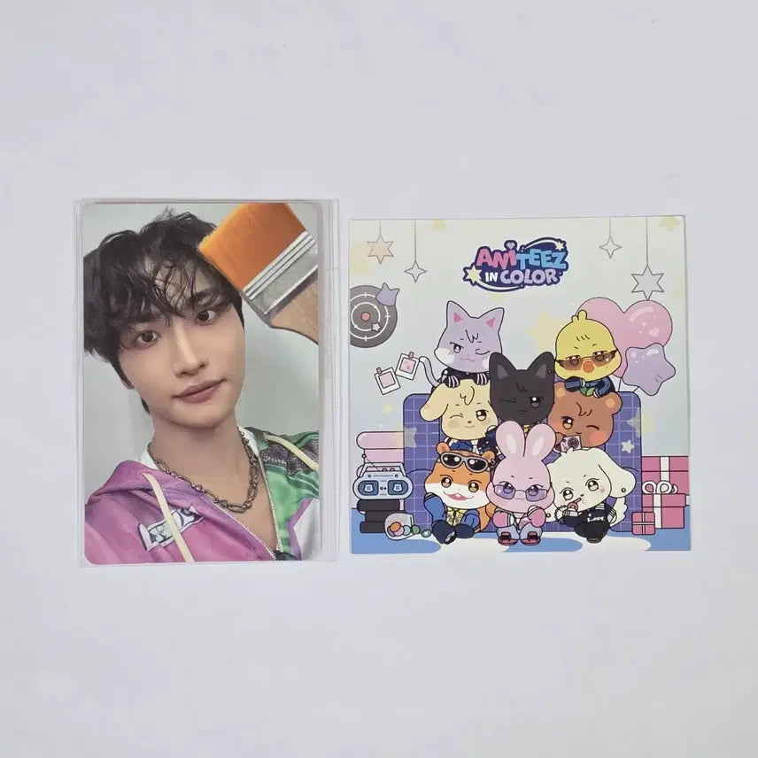 [BUNJANG] Ateez Aniteez In Color Popup Benefit Photocard Seonghwa / 에이티즈 애니티즈 5만원 특전 포카 Ateez Aniteez poca