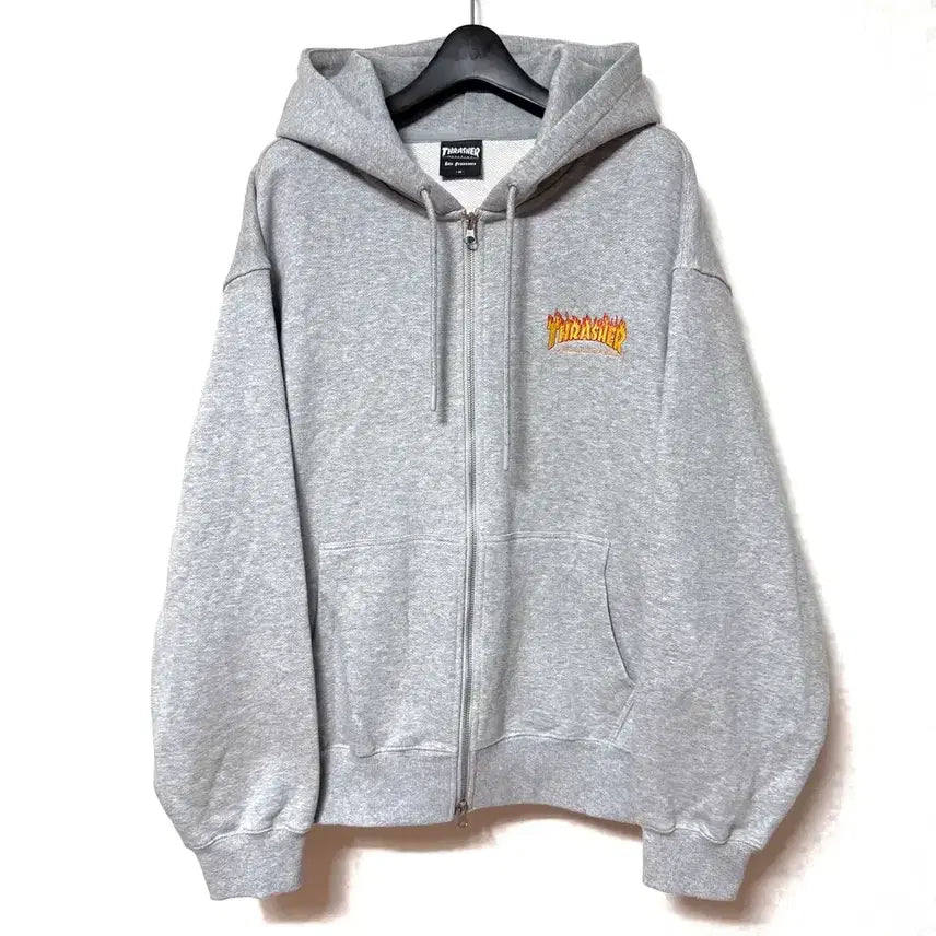 [BUNJANG] Thrasher Big Logo Hoodie Jacket M / [M,95]트래셔 빅로고 후드집업 자켓