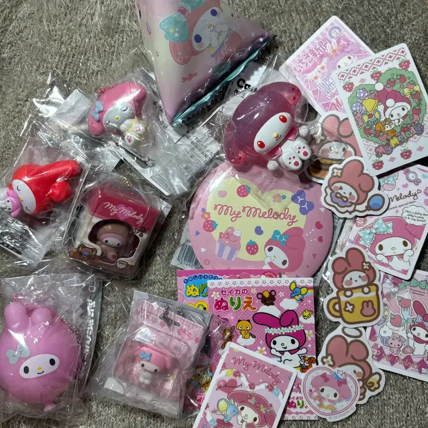 [BUNJANG] My Melody Gacha Set (5 Types + Bonus) / 대혜자!!!)마멜 세트 마이멜로디 가챠 세트(5종+덤폭탄)