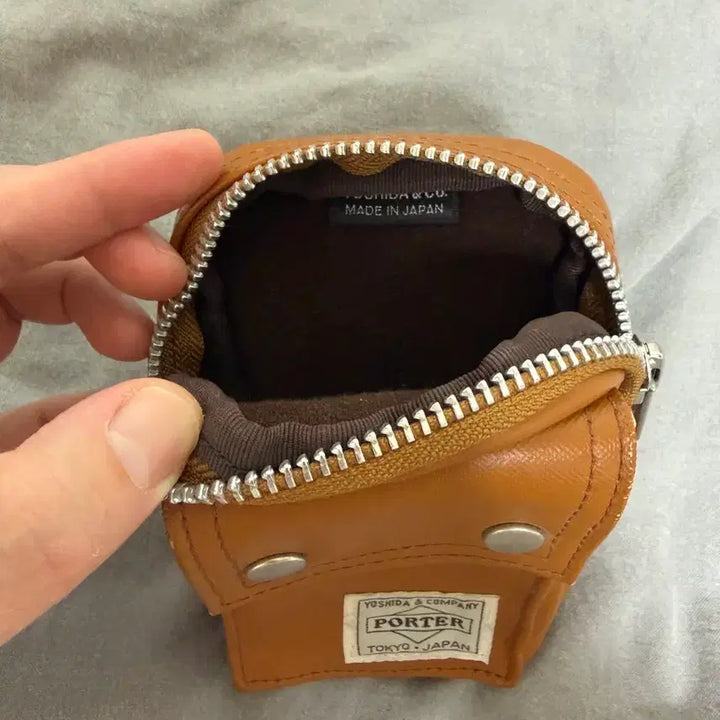 [BUNJANG] Porter Freestyle Pouch Camel / 포터 프리스타일 파우치 카멜 색상