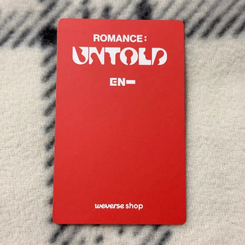[BUNJANG] ENHYPEN Sunoo Romance Untold Comeback Live Photocard / 엔하이픈 선우 로맨스 언톨드 컴백라이브