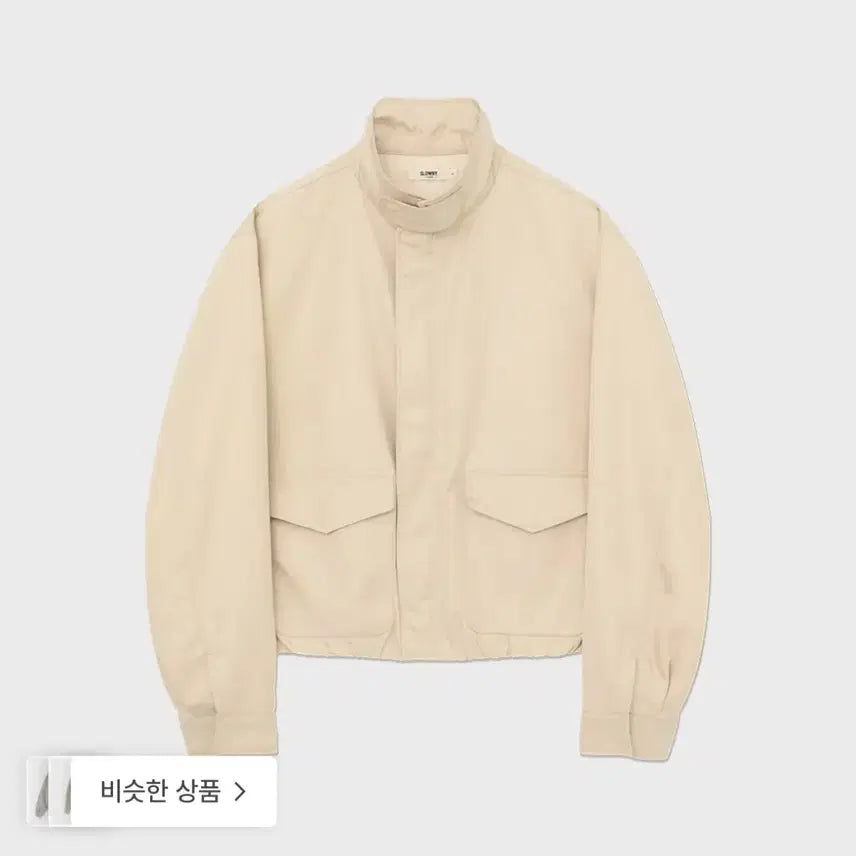[BUNJANG] Glony G-Soft Blouson Jacket Beige M / (새상품) 글로니 G소프트 블루종 자켓 베이지 m사이즈