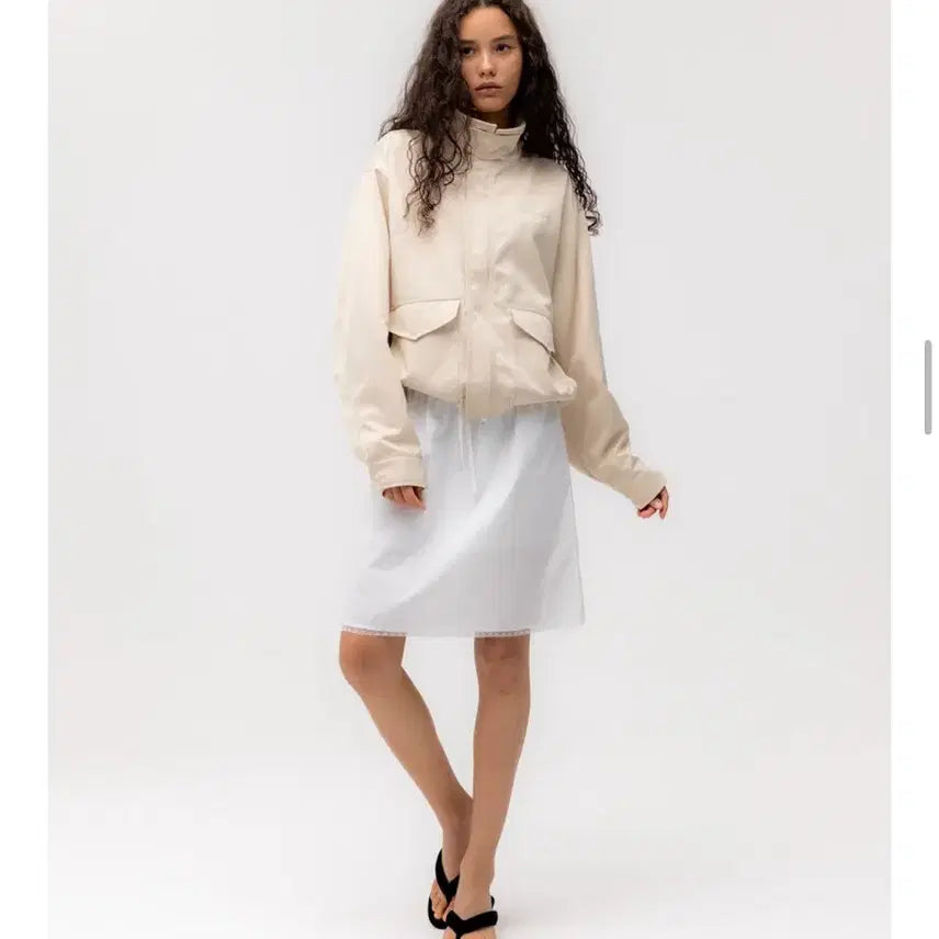 [BUNJANG] Glony G-Soft Blouson Jacket Beige M / (새상품) 글로니 G소프트 블루종 자켓 베이지 m사이즈