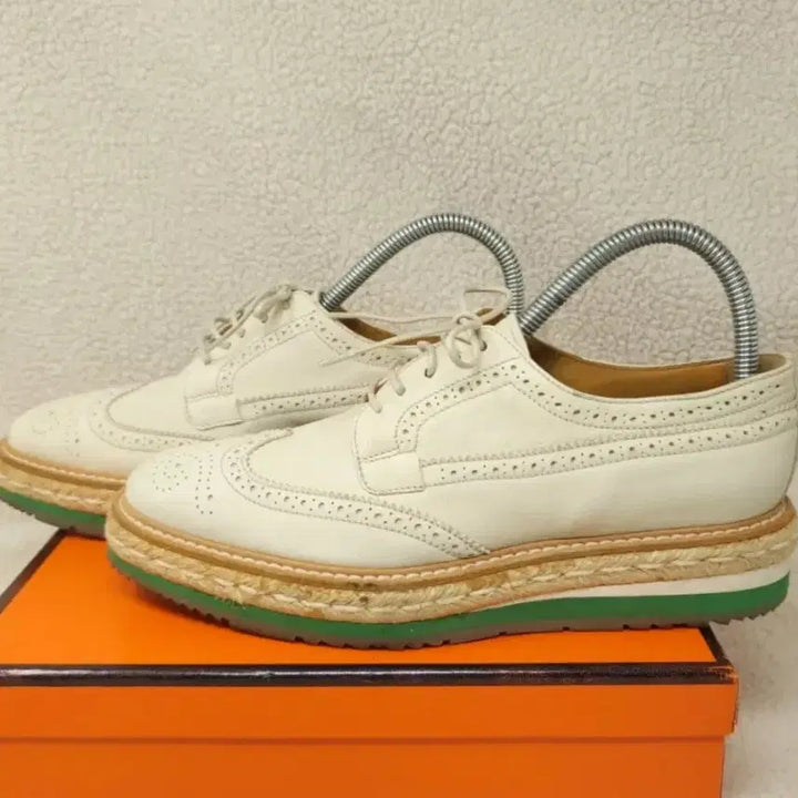 [BUNJANG] Prada Wingtip Espadrille Platform Creeper Shoes (Size 38) / [정품] 프라다 윙팁 에스파듀 플랫폼 클리퍼 (38/250mm)