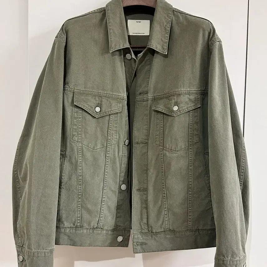 [BUNJANG] Porter Classic Trucker Washed Olive Size 3 / 포터리 트러커 워시드 올리브 사이즈 3