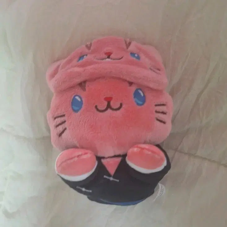 [BUNJANG] Gintama Kamui Nesoberi Neko Plush (Lying Version) with Eye Mask / 은혼 카무이 네소베리 네코 누이 누운 버전 안대O