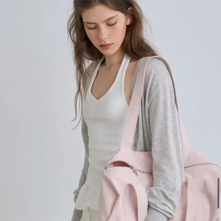 [BUNJANG] Lebein Venice Cotton Shoulder Bag Pink / 르베인 베니스 코튼 핑크 가방 새상품 품절