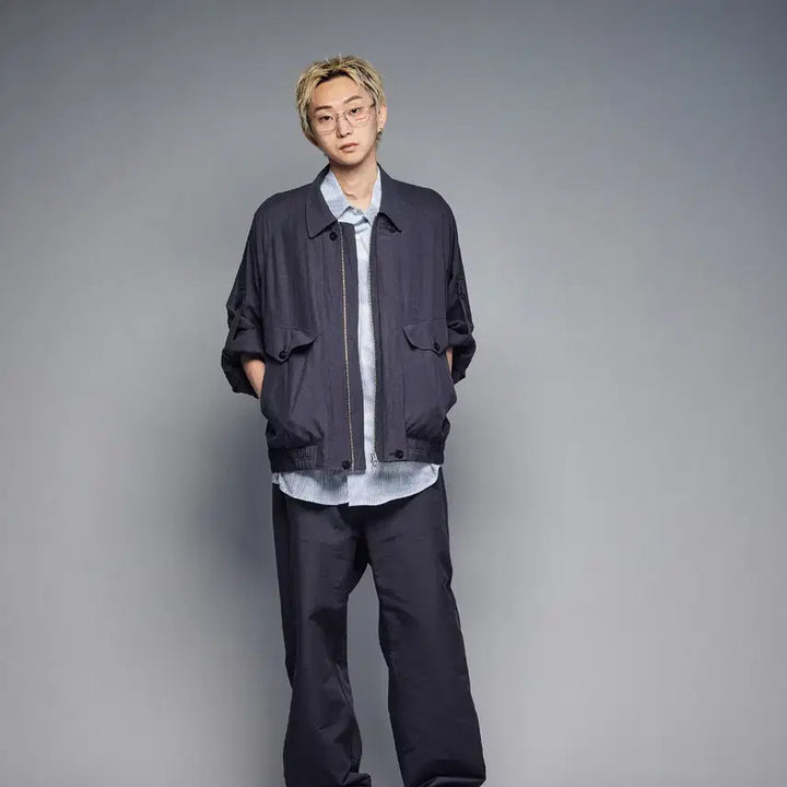 [BUNJANG] HAECHI ROOM Roll-Up Jacket Faded Navy Size 4 / 해칭룸 / 롤업자켓 페이드 네이비 / 4 Size 판매합니다.