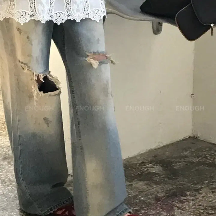 [BUNJANG] Wia Architect Deepmuse Osol Outfit Denim Pants / 새상품)위아 아키텍트 딥뮤즈 오솔 아웃핏 마크들리 노프  브리드 런던플랏