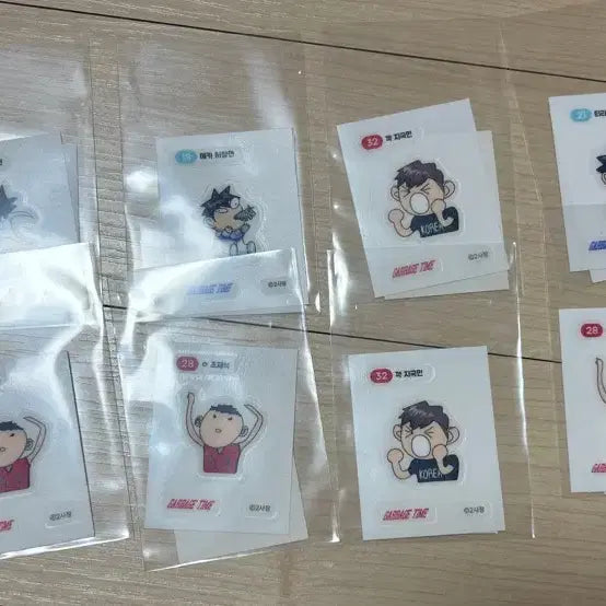 [BUNJANG] Gabita Garbage Time Ttibu Seal Bundle (24 pcs) / 갑타 가비지타임 띠부씰 24장