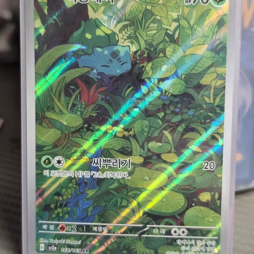 [BUNJANG] Pokemon Card 151 - Bulbasaur AR 166/165 / 포켓몬 카드 151 이상해씨 AR 166/165