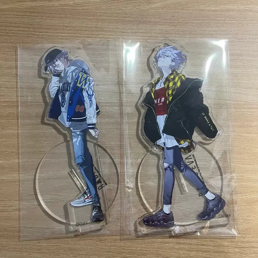 [BUNJANG] Yoneyama Mai Evangelion Nagisa Kaoru Acrylic Stand Set (2 Types) / 에반게리온 나기사 카오루 아크릴 스탠드 2종 일괄