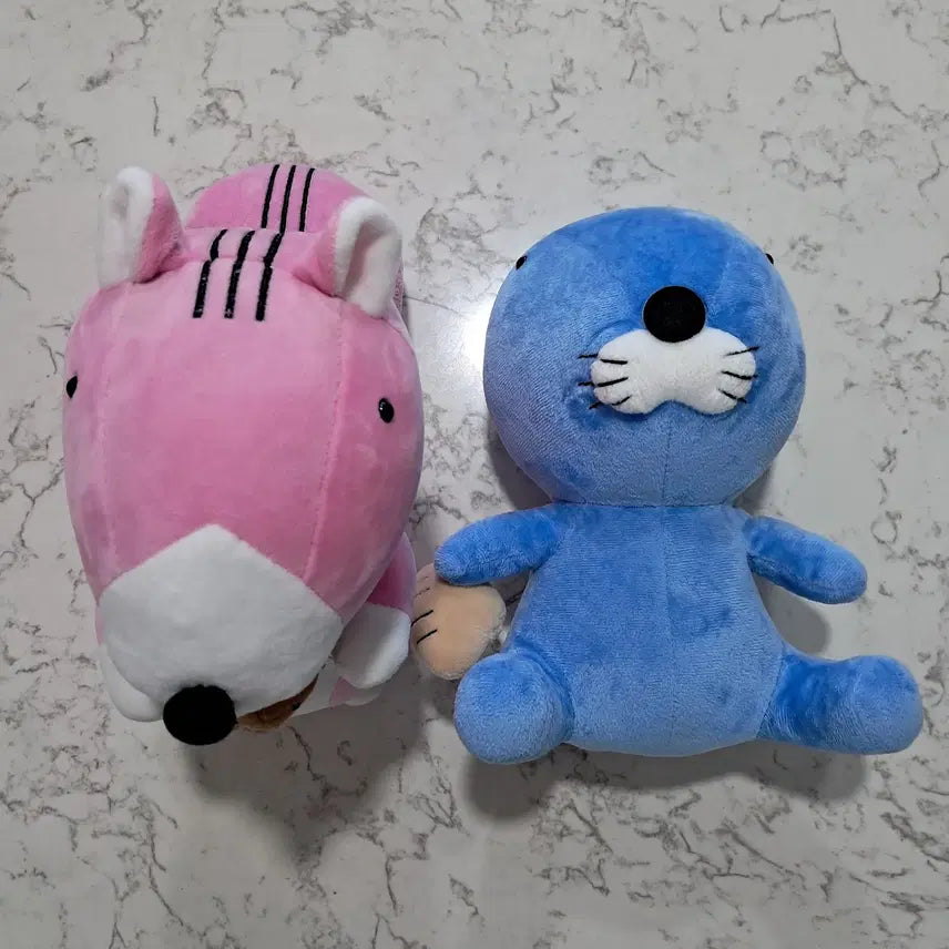 [BUNJANG] Bonobono &amp; Porori Plush Set / 보노보노, 포로리 인형