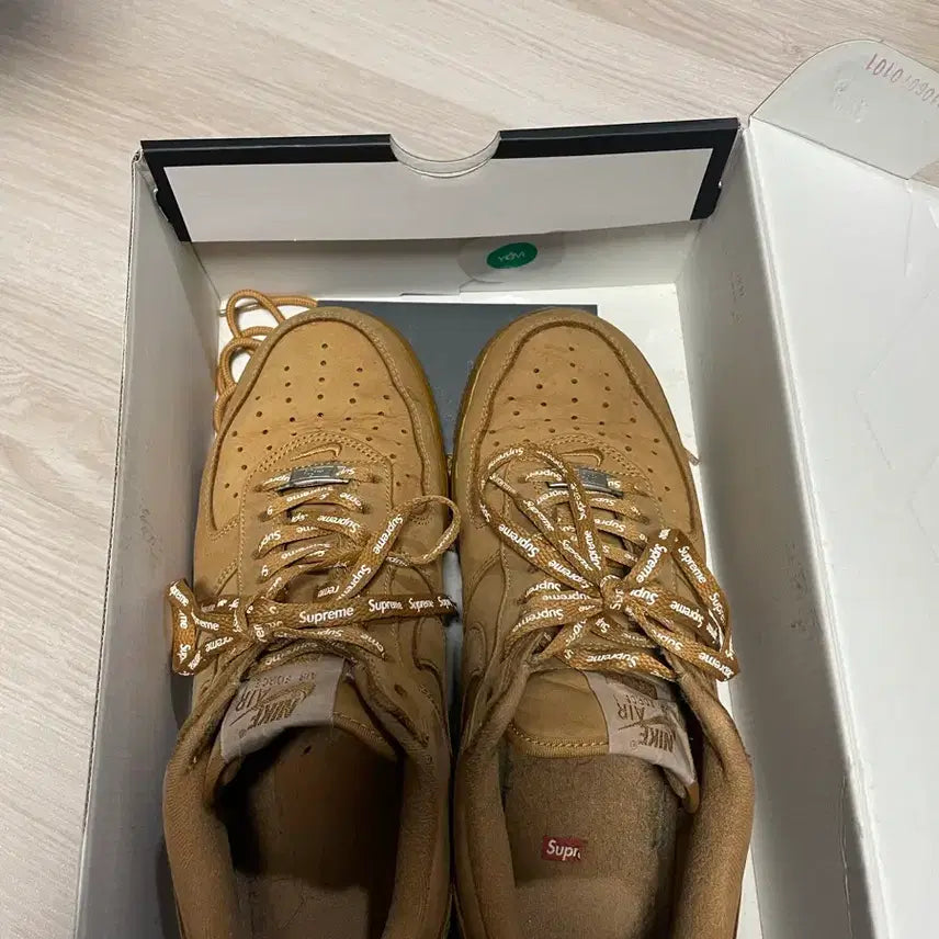 [BUNJANG] Nike Supreme Air Force 1 Low Flax (Aka &