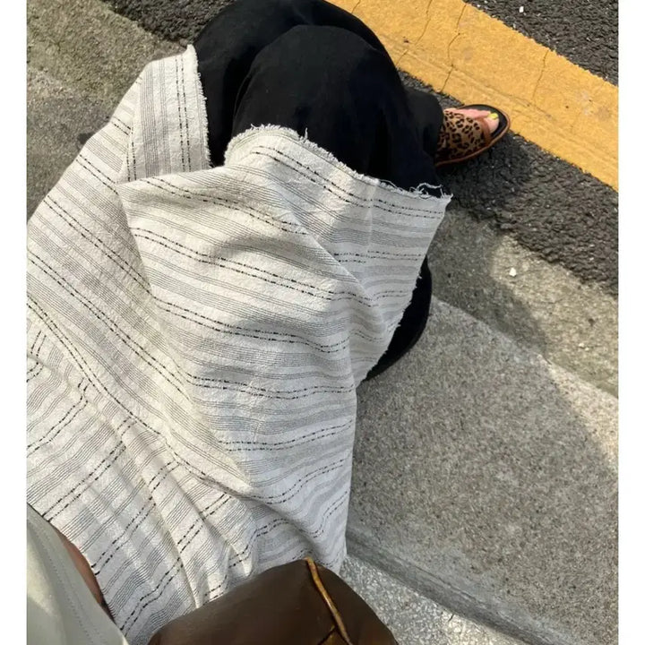 [BUNJANG] Morae House Asymmetric Skirt Ivory / 모래하우스 언발란스 스커트