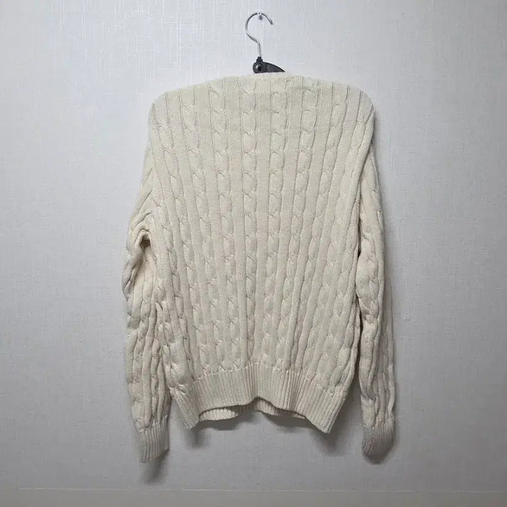 [BUNJANG] Polo Ralph Lauren Ivory Cable Knit Sweater / 폴로 랄프로렌 아이보리 케이블 니트 L 남여공용
